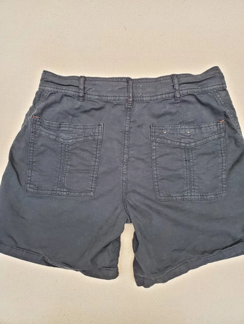 Anthropologie The Wanderer Cargo Shorts Sz 30 Navy Utility Boho Pockets